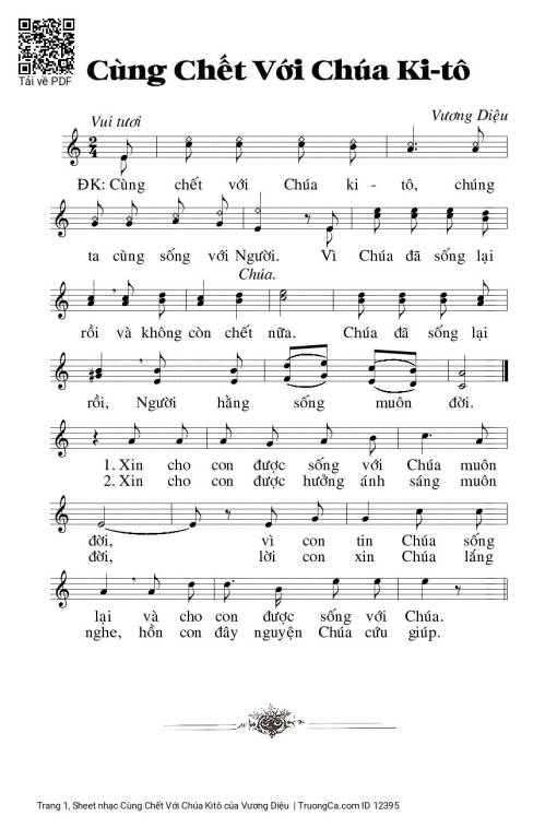 Cùng Chết Với Chúa Kitô