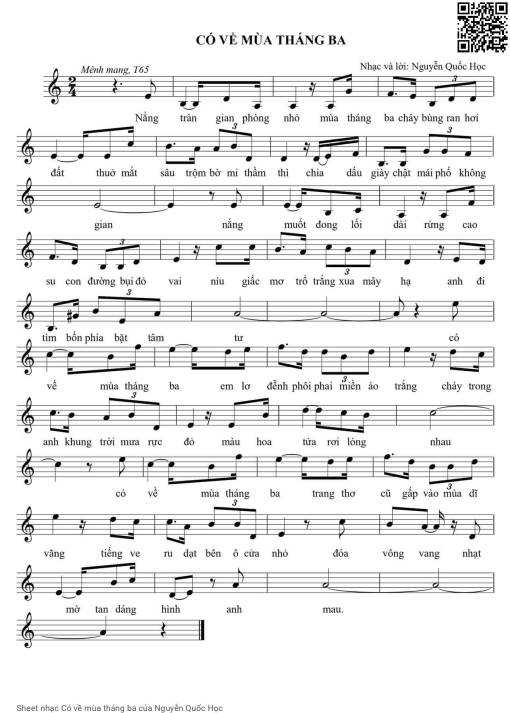 Có về mùa tháng ba