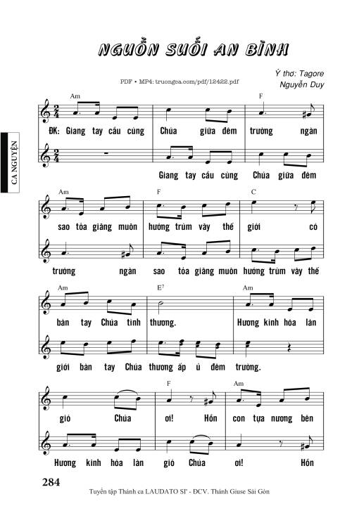 Sheet PDF of Nguồn Suối An Bình