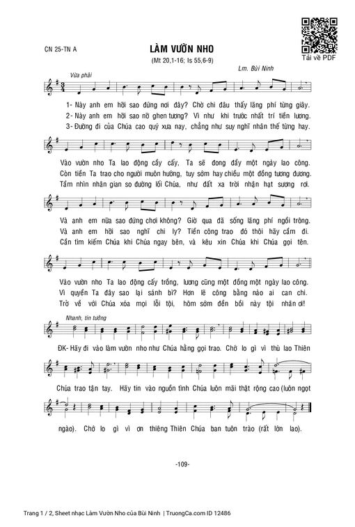 Làm Vườn Nho - Bùi Ninh