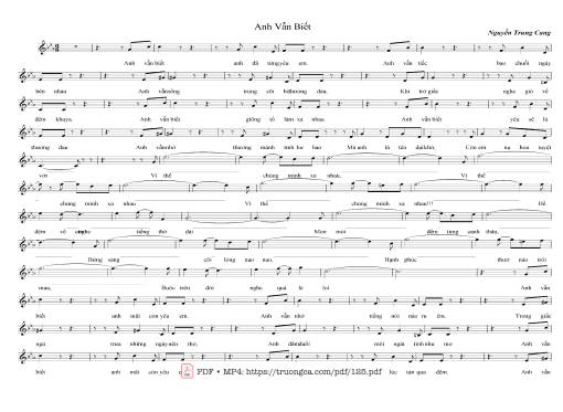 Anh vẫn biết - Nguyễn Trung Cang