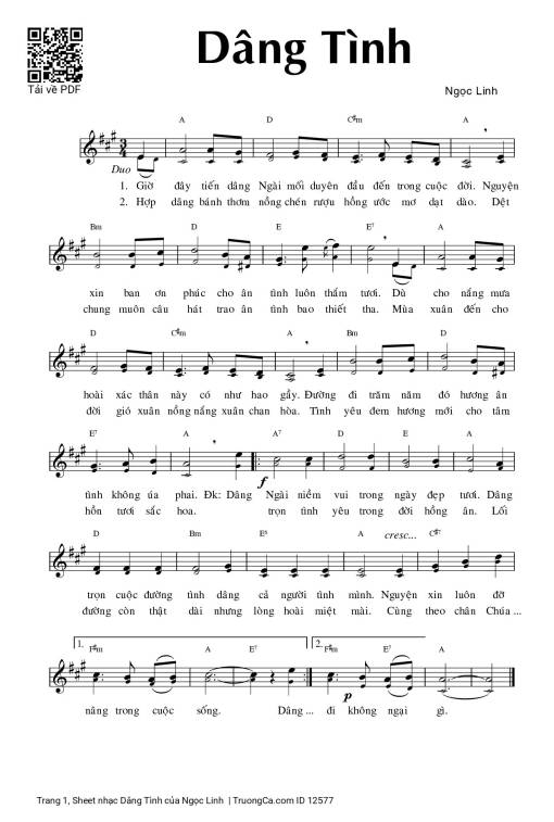 Dâng Tình - Ngọc Linh