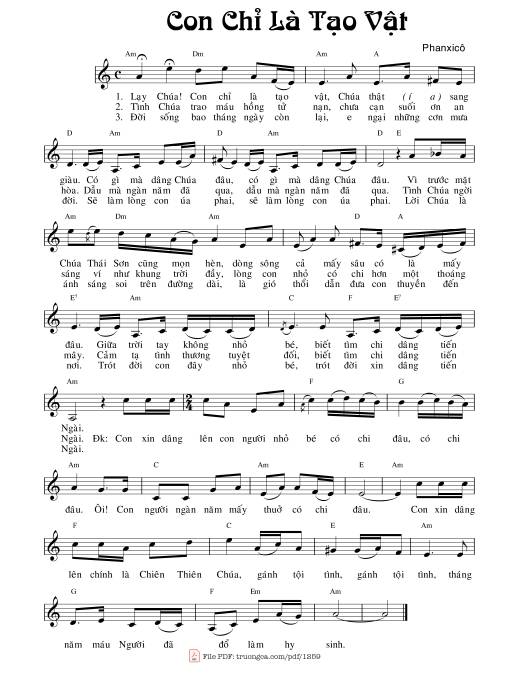 Con chỉ là tạo vật