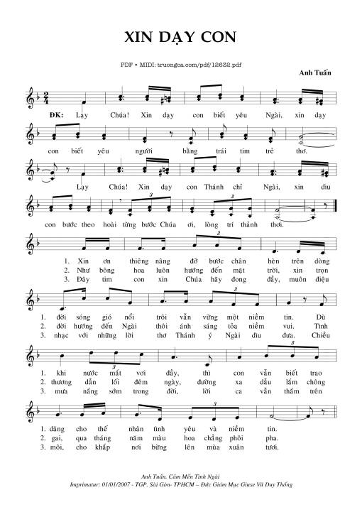 Xin Dạy Con - Anh Tuấn