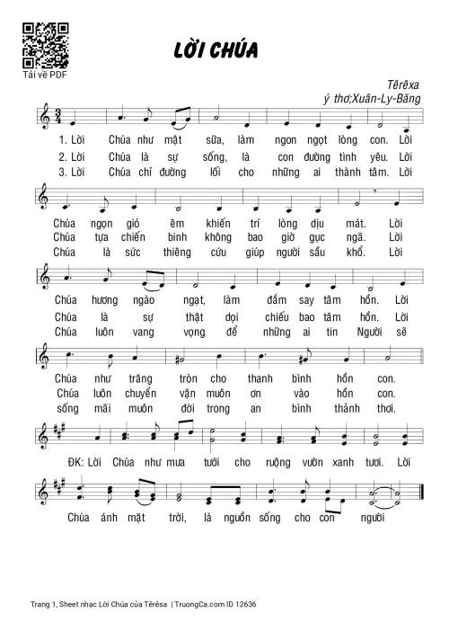 Lời Chúa - Têrêsa