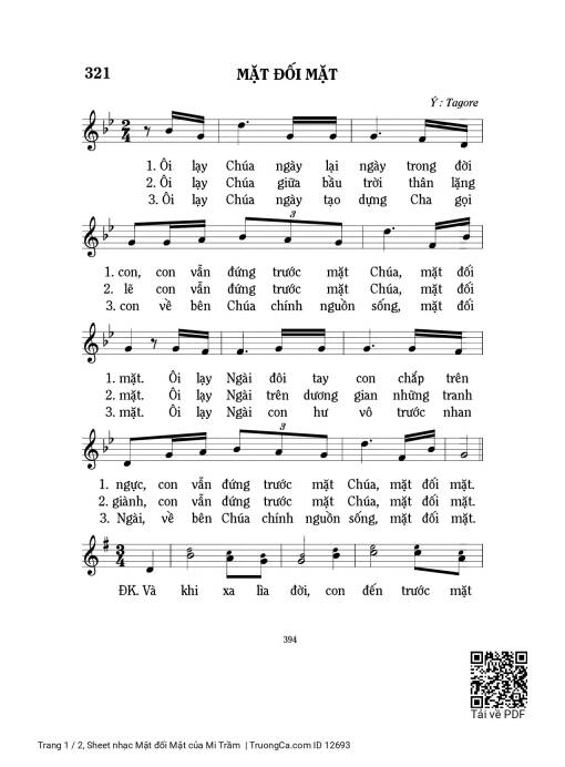 Sheet PDF of Mặt đối Mặt