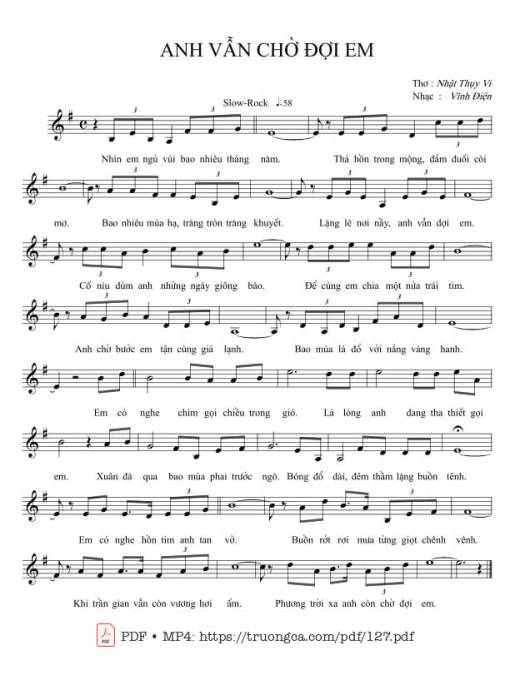 Anh vẫn chờ đợi em