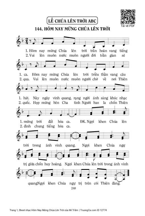 Hôm Nay Mừng Chúa Lên Trời