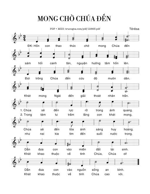 Mong Chờ Chúa đến