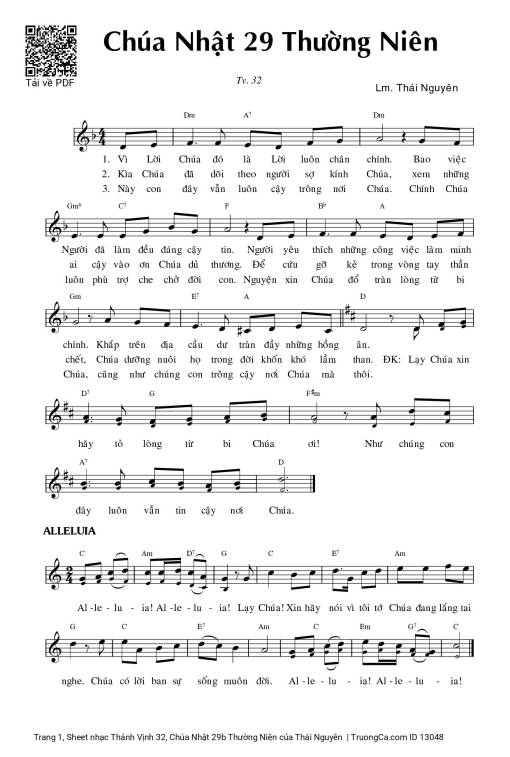 Thánh Vịnh 32 - Thái Nguyên