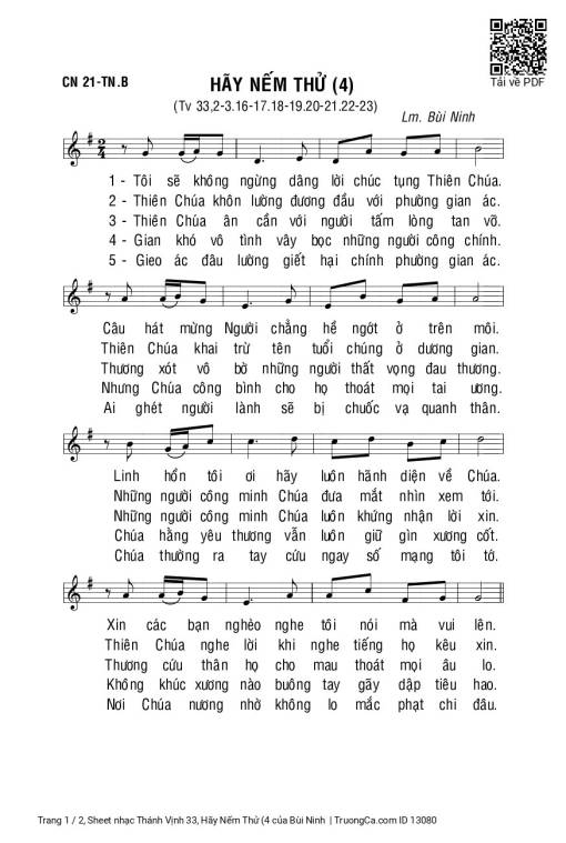 Thánh Vịnh 33, Hãy Nếm Thử (4