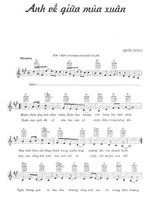 Anh về giữa mùa xuân