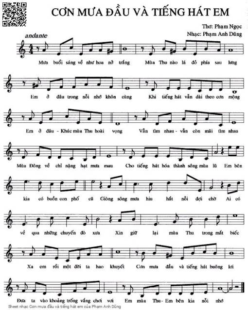 Cơn mưa đầu và tiếng hát em