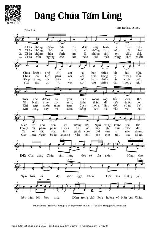 Dâng Chúa Tấm Lòng