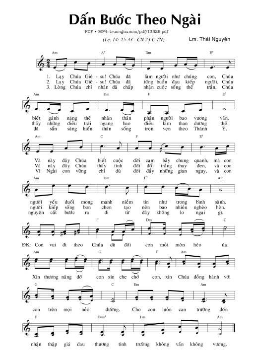 Dấn Bước Theo Ngài