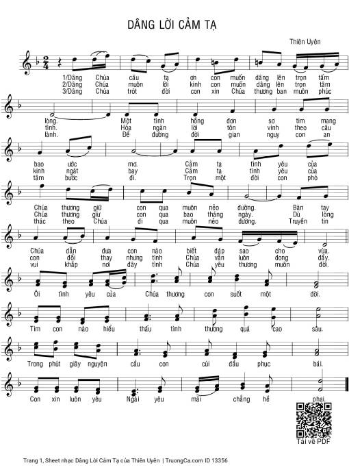 Dâng Lời Cảm Tạ