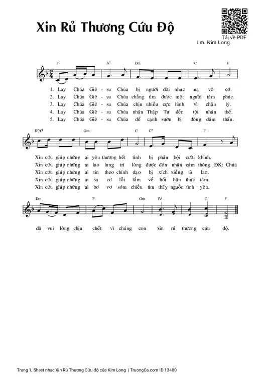 Xin Rủ Thương Cứu độ