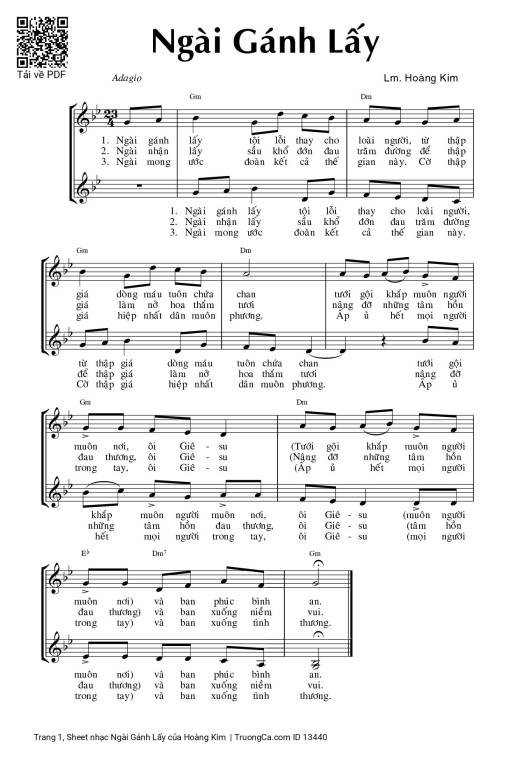 Ngài Gánh Lấy - Hoàng Kim