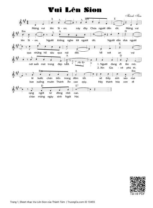 Vui Lên Sion - Thành Tâm