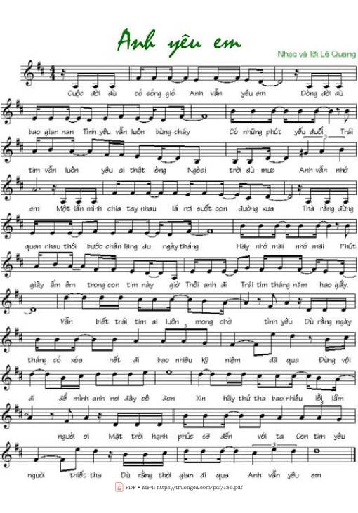 Anh yêu em - Lê Quang