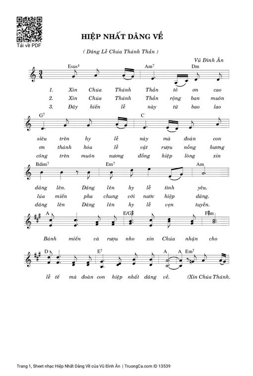 Hiệp Nhất Dâng Về