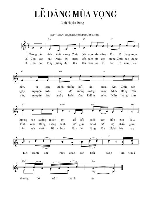 Lễ Dâng Mùa Vọng