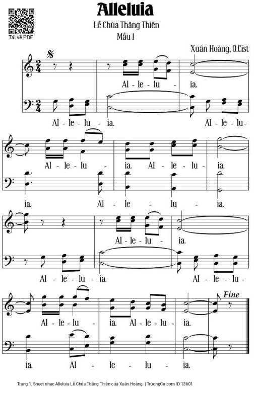 Alleluia Lễ Chúa Thăng Thiên