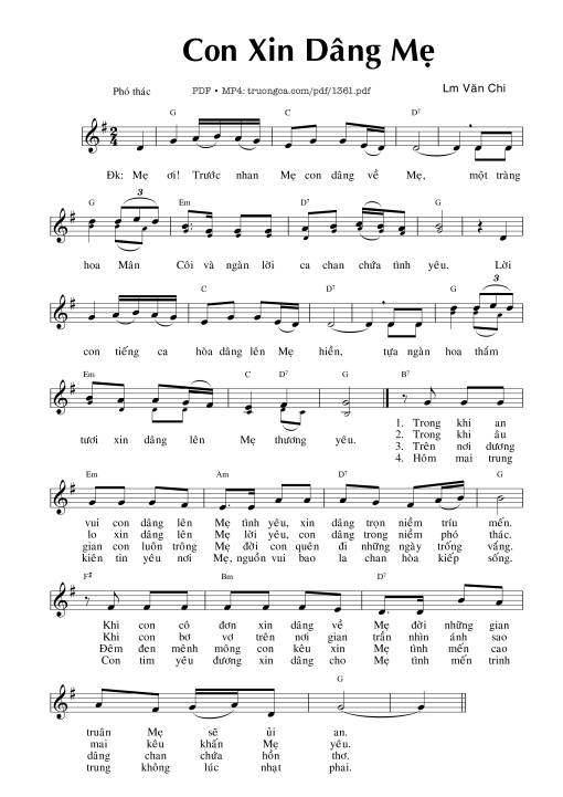 Con xin dâng mẹ