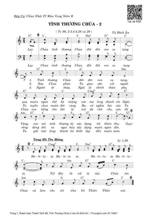 Thánh Vịnh 88, Tình Thương Chúa 2