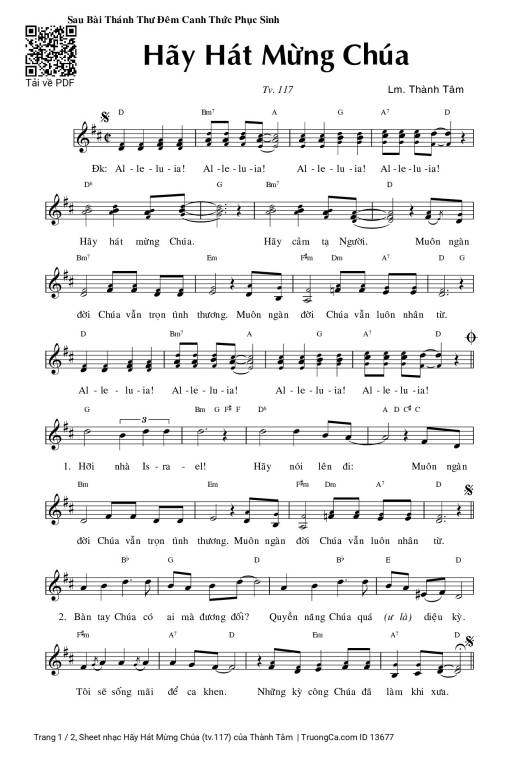 Hãy Hát Mừng Chúa (tv.117)