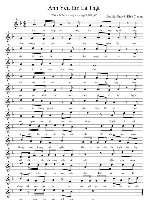Anh yêu em là thật