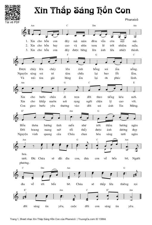 Xin Thắp Sáng Hồn Con