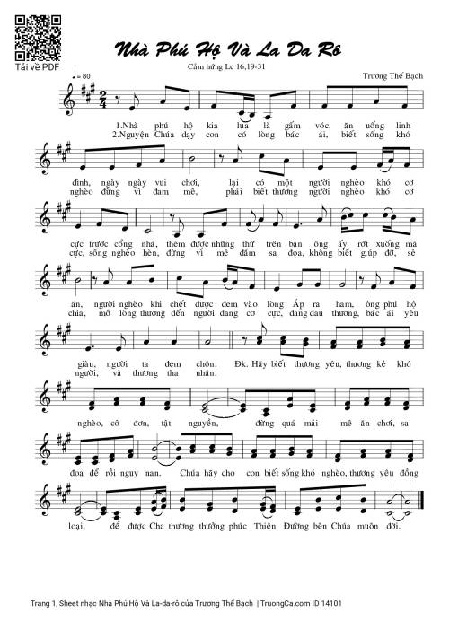 Sheet PDF of Nhà Phú Hộ Và La-da-rô