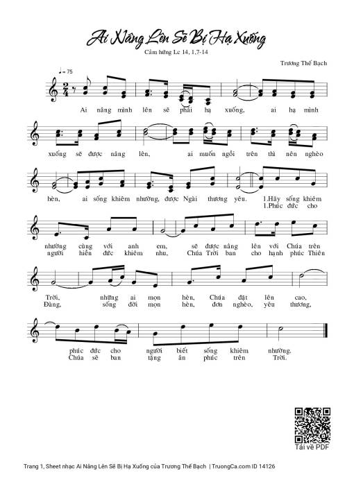 Sheet PDF of Ai Nâng Lên Sẽ Bị Hạ Xuống