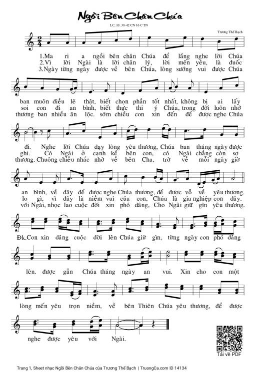 Ngồi Bên Chân Chúa