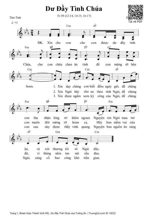 Thánh Vịnh 89) , Dư đầy Tình Chúa