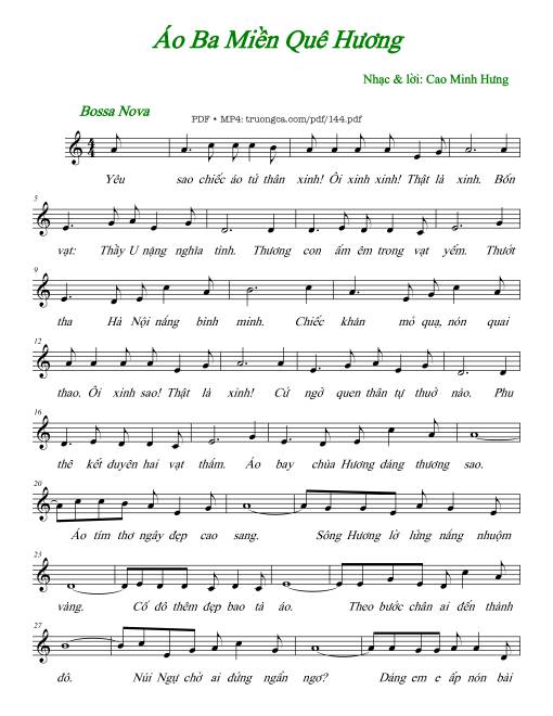 Áo ba miền quê hương