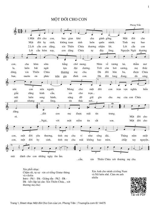 Một đời Cho Con