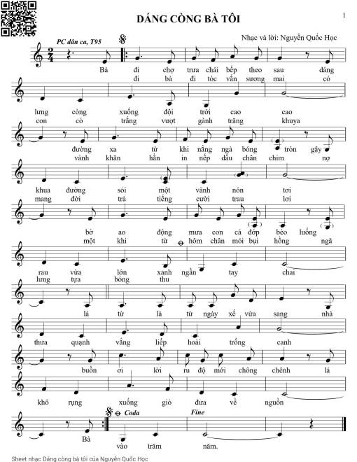 Dáng còng bà tôi