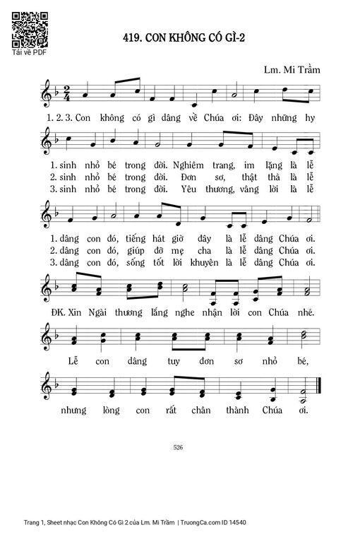 Con Không Có Gì 2