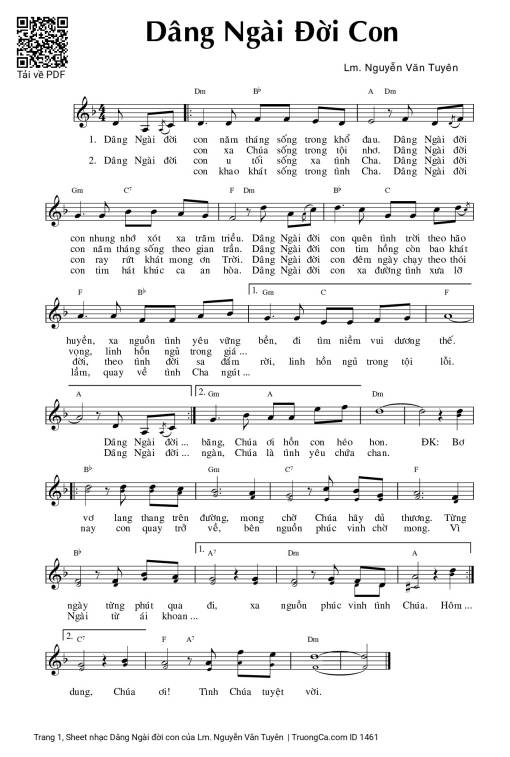 Dâng Ngài đời con