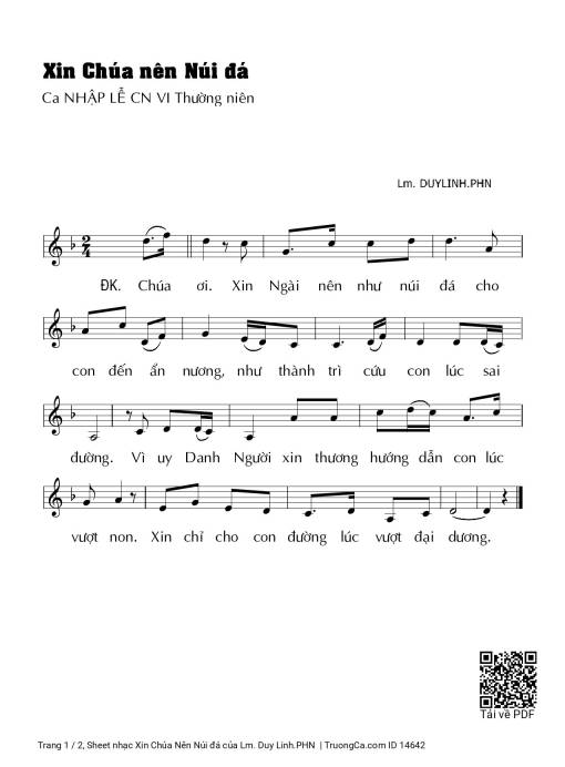 Xin Chúa Nên Núi đá