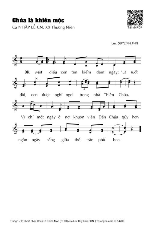 Chúa Là Khiên Mộc (tv. 83)