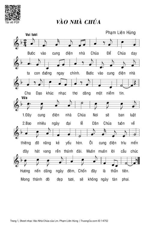 Vào Nhà Chúa - Lm. Phạm Liên Hùng