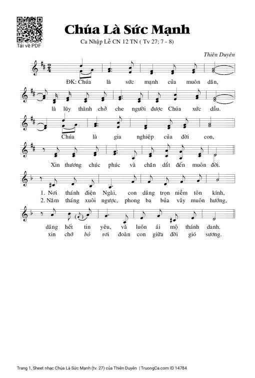 Chúa Là Sức Mạnh (tv. 27)