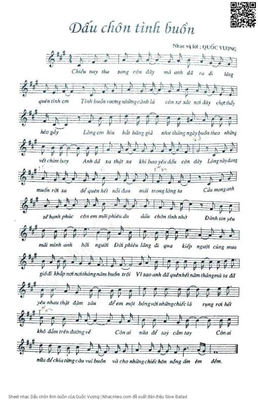 Dấu chôn tình buồn