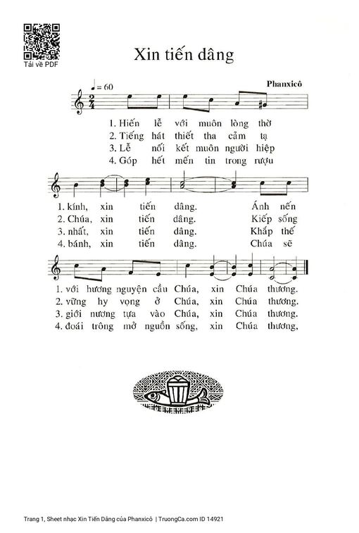 Xin Tiến Dâng - Phanxicô