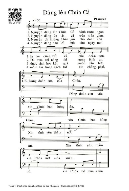 Dâng Lên Chúa Cả