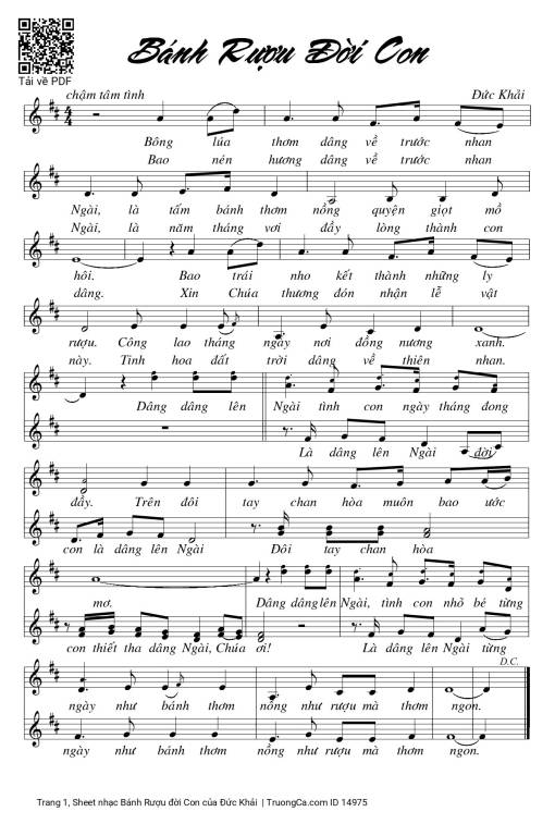 Bánh Rượu đời Con