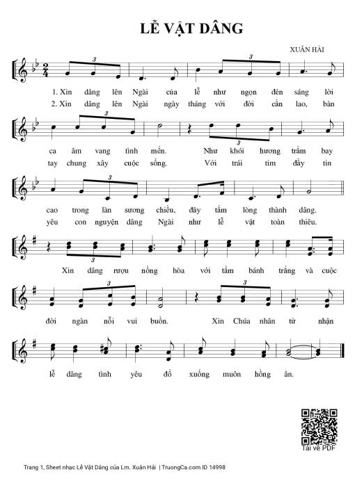 Lễ Vật Dâng - Lm. Xuân Hải